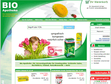 Tablet Screenshot of bioapotheke.de